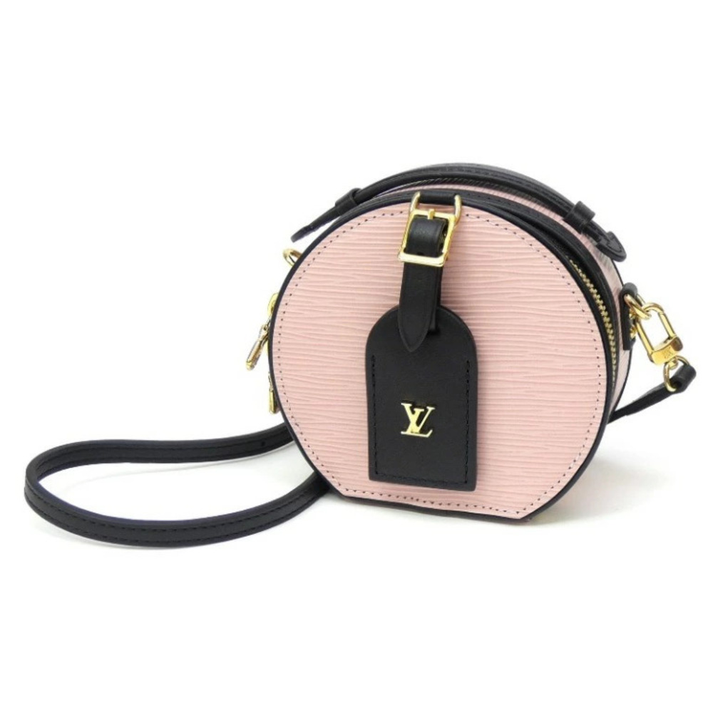 Louis Vuitton Shoulder Bag Boite Chapeau Epi Pink Black